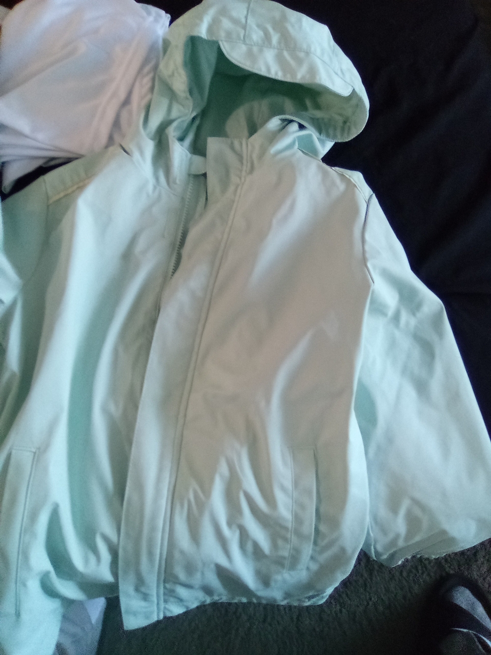 Cat & Jack Light Mint Green Hooded Raincoat